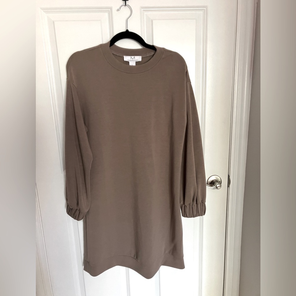Magaschoni relaxed crew neck mini dress